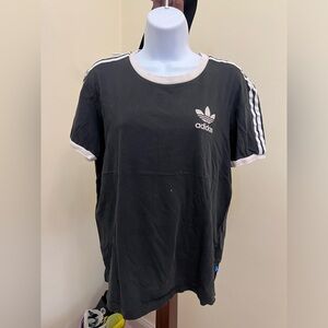 Adidas striped tee (size M)